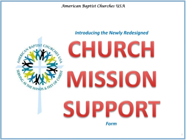 CHURCH MISSION SUPPORT