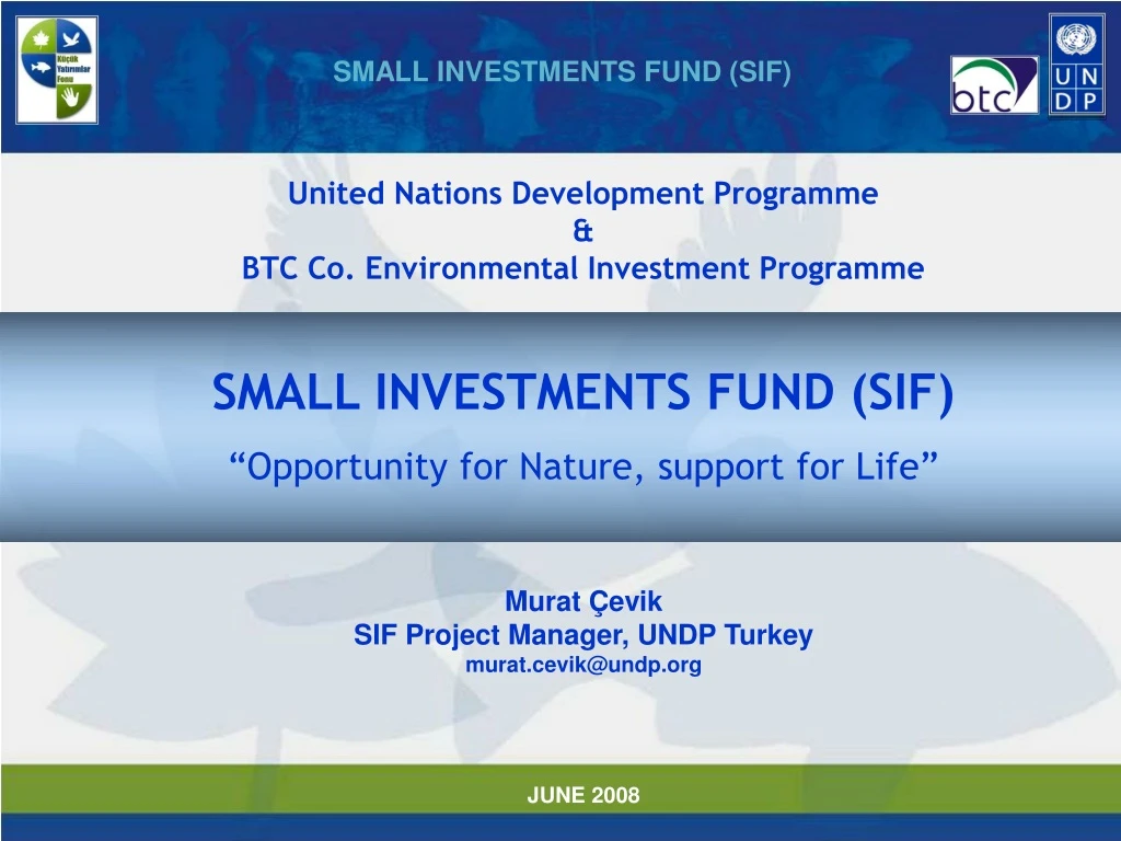 small investments fund sif