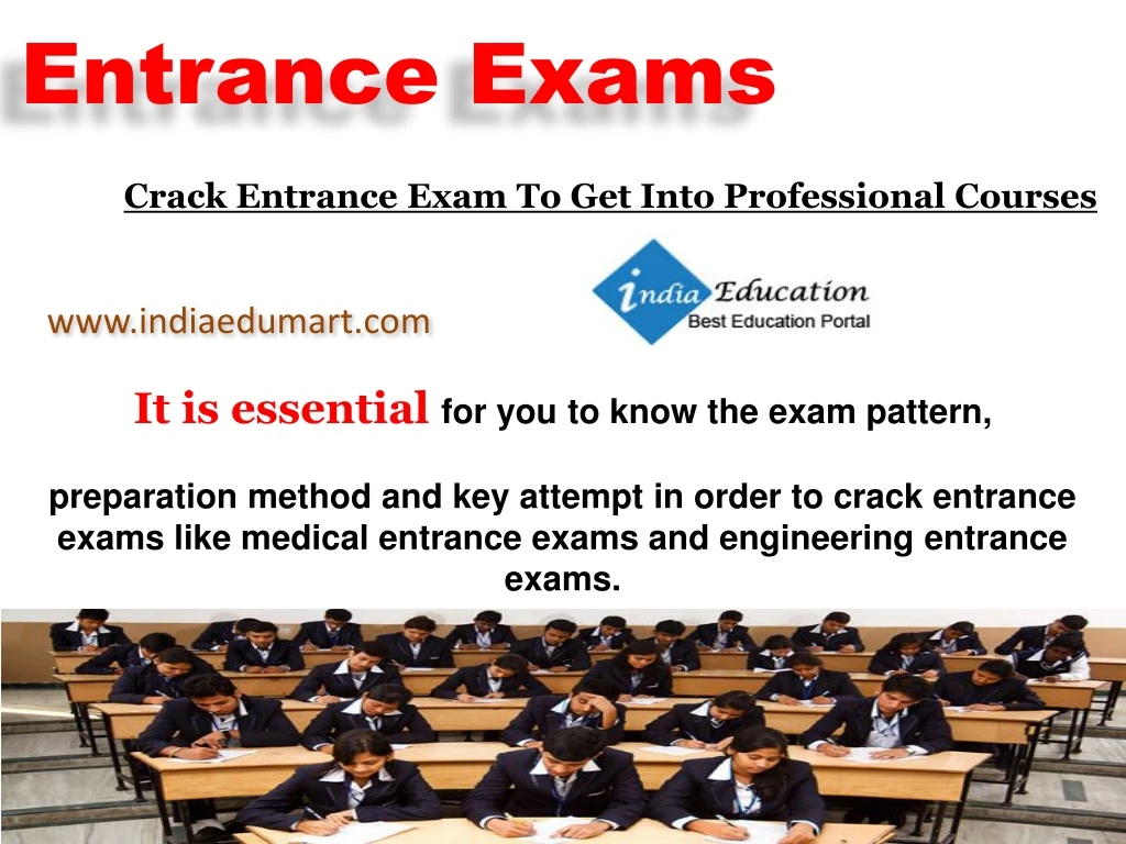 entrance exams