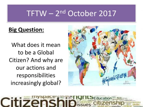 TFTW – 2 nd October 2017