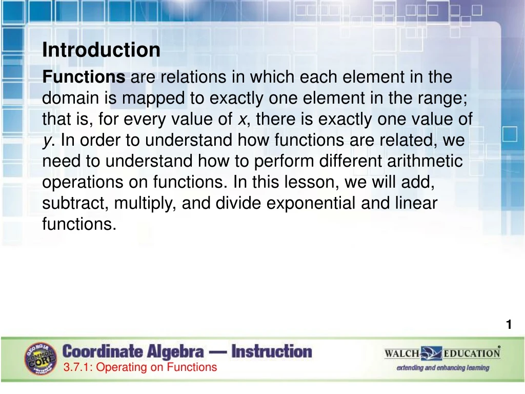 introduction functions are relations in which