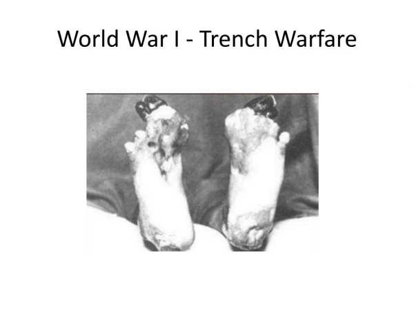 World War I - Trench Warfare