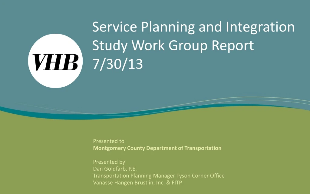 service planning and integration study work group report 7 30 13