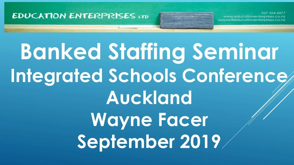 banked staffing seminar integrated schools