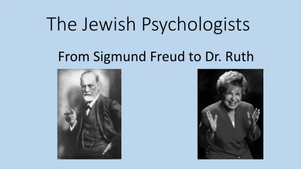 The Jewish Psychologists