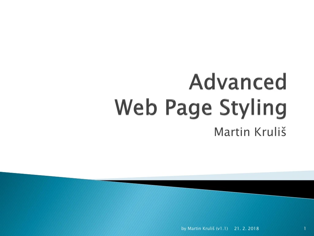 advanced web page styling