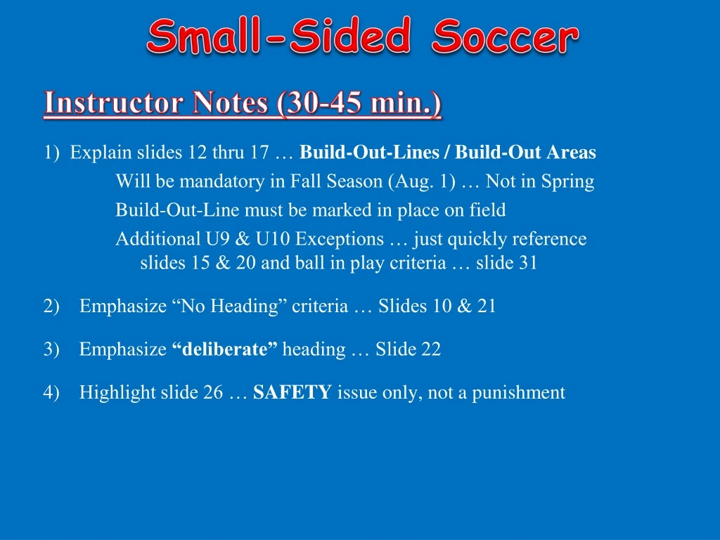 small sided soccer
