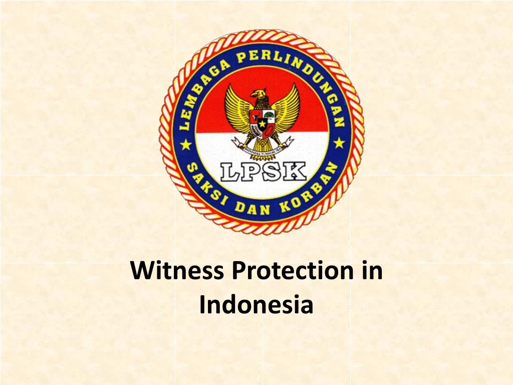 witness protection in indonesia
