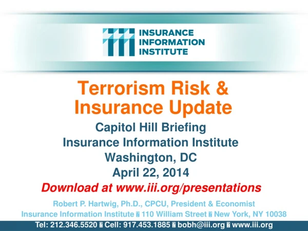 Terrorism Risk &amp; Insurance Update