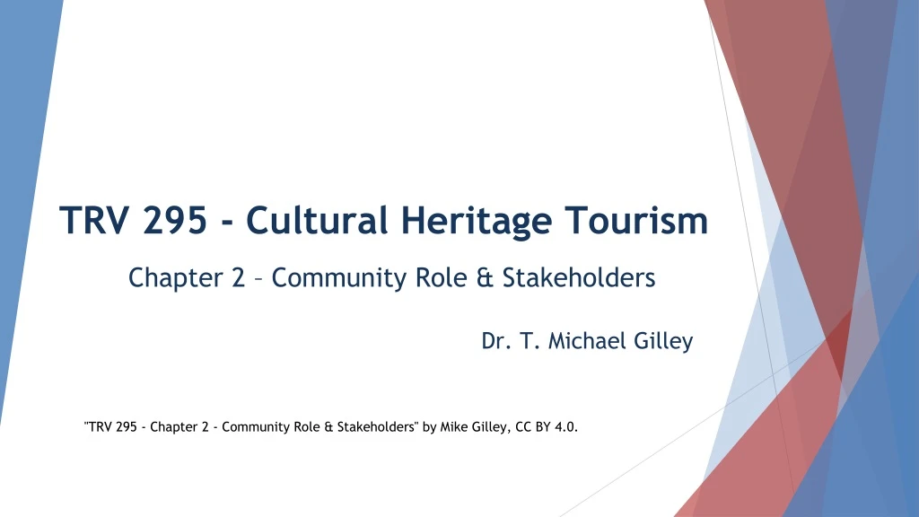 trv 295 cultural heritage tourism