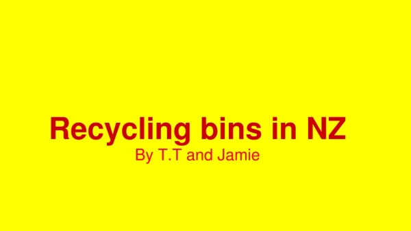 Recycling bins in NZ