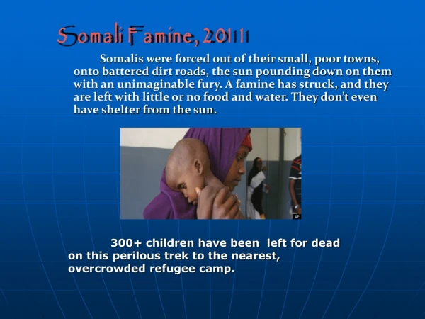 Somali Famine, 2011