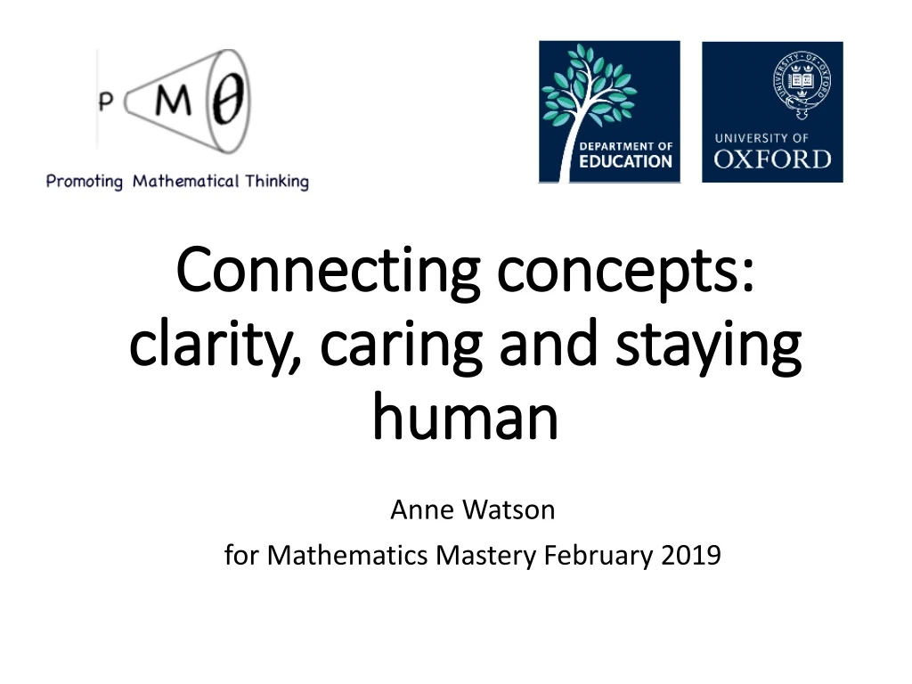 connecting concepts clarity caring and staying human