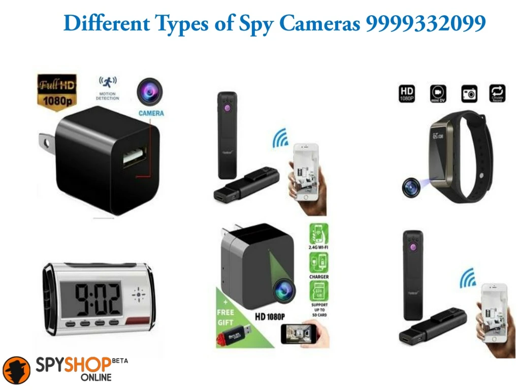 different types of spy cameras 9999332099