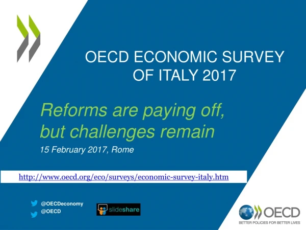 OECD ECONOMIC SURVEY OF ITALY 2017