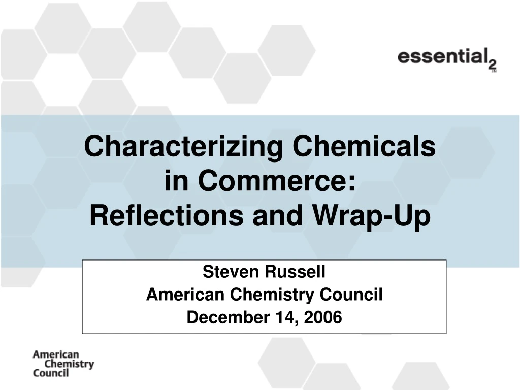 steven russell american chemistry council december 14 2006
