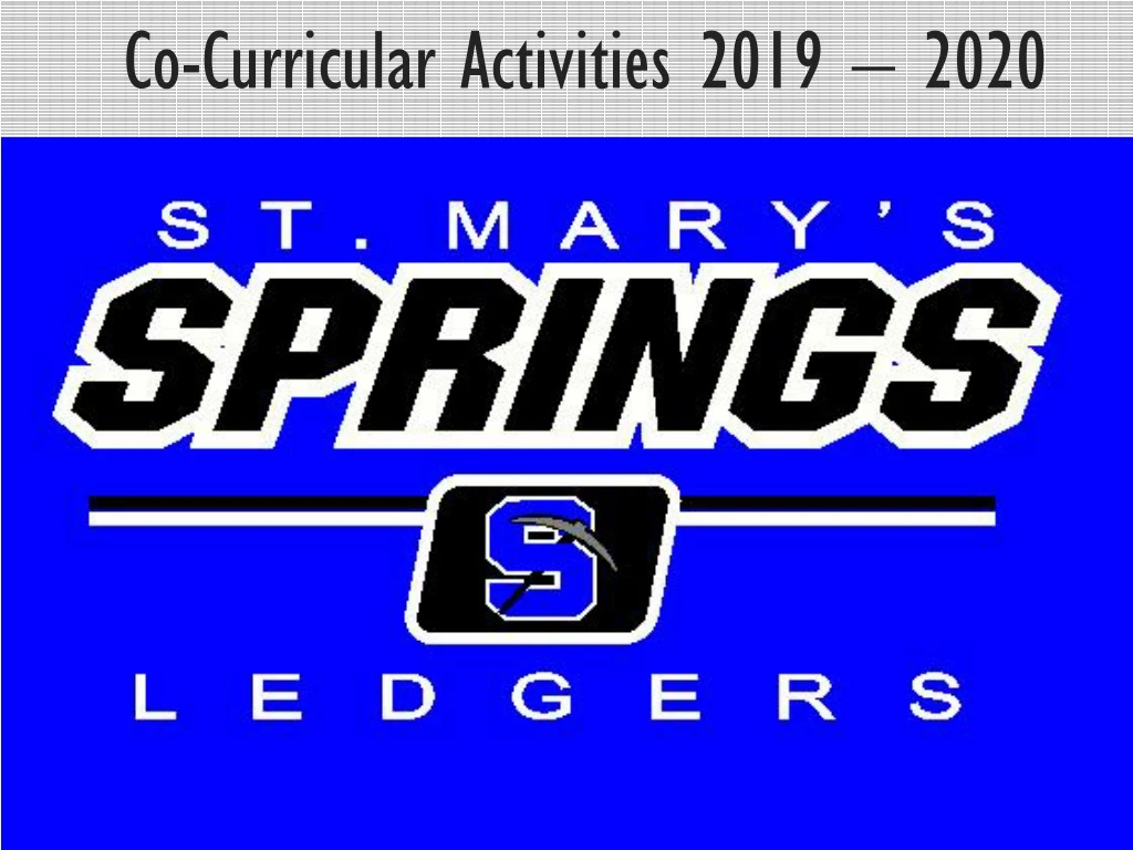 co curricular activities 2019 2020