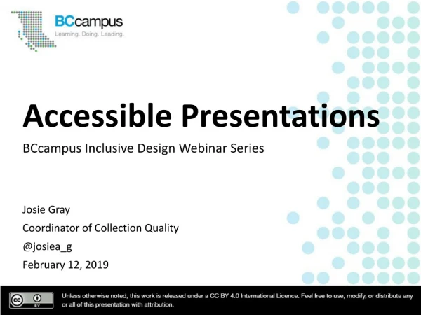 Accessible Presentations