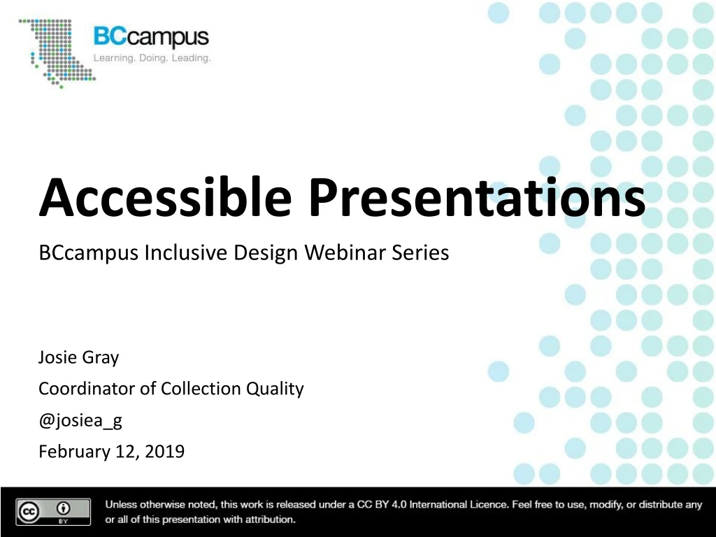 accessible presentations