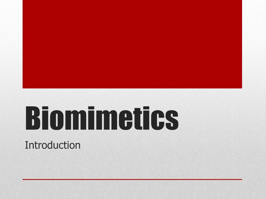 biomimetics