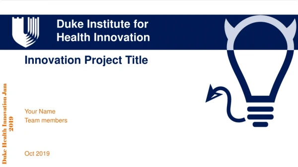 Innovation Project Title