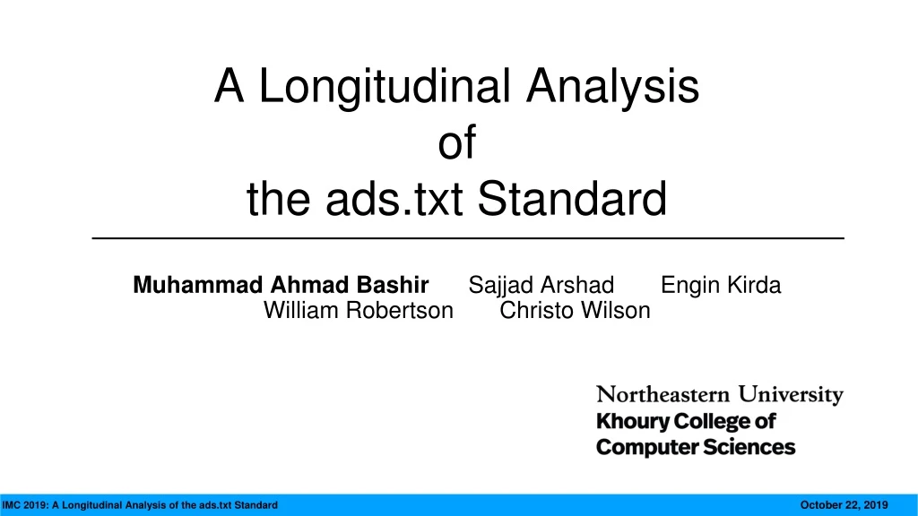 a longitudinal analysis of the ads txt standard