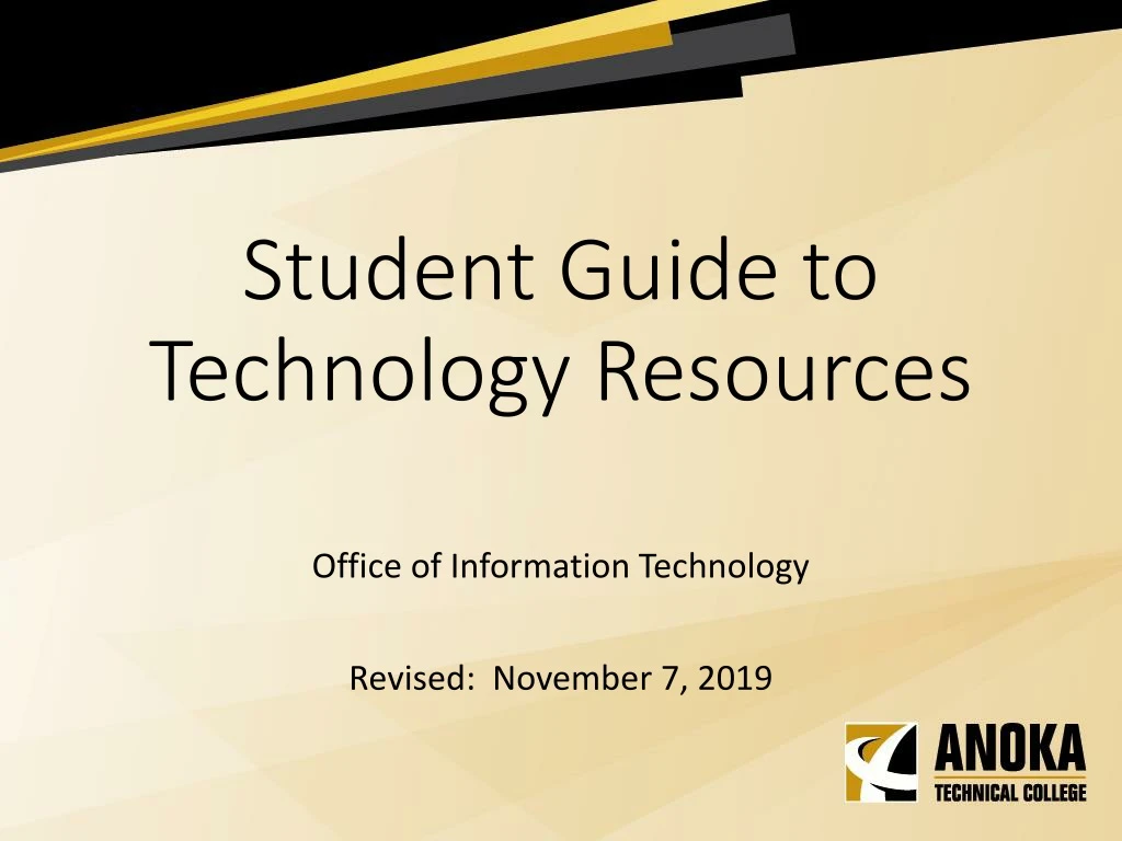 student guide to technology resources