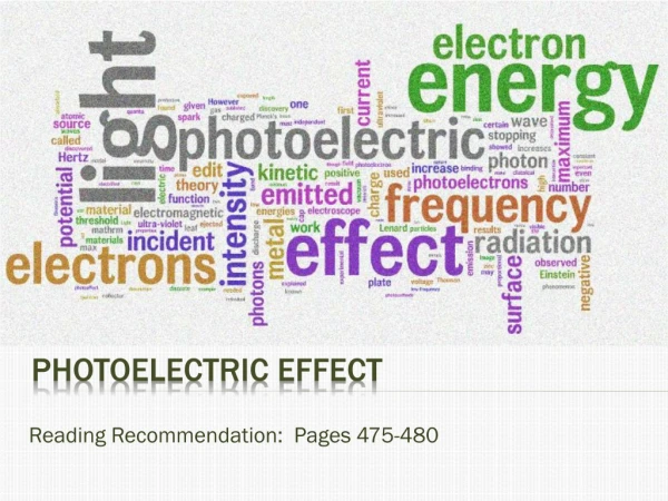 PhotoElectric effect