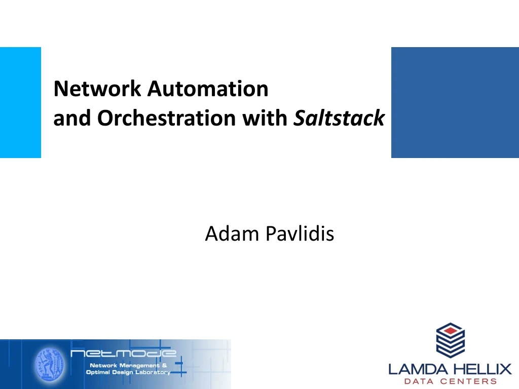 network automation and orchestration with saltstack