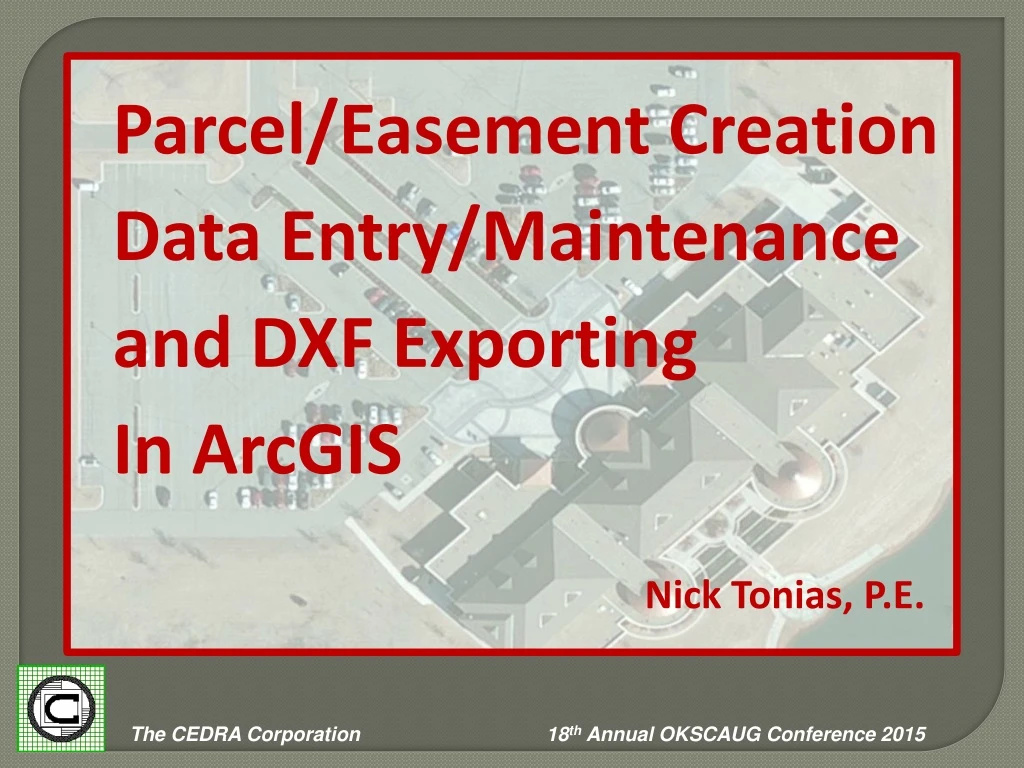 parcel easement creation data entry maintenance