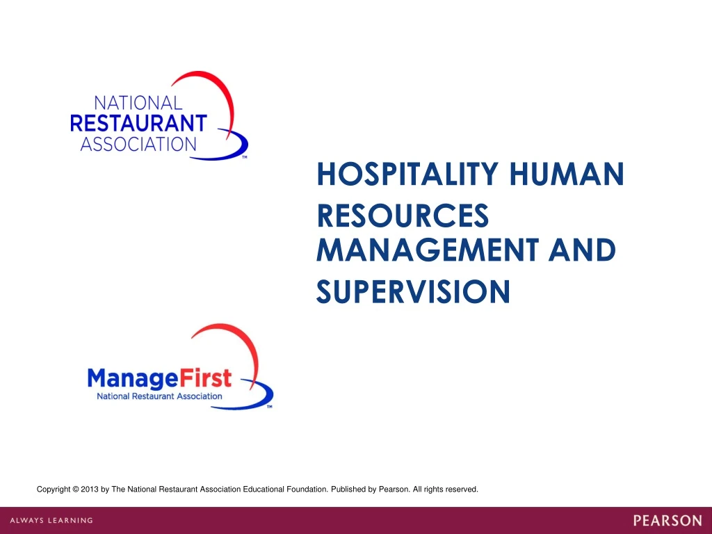 hospitality human resources management