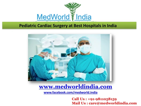 Pediatric Cardiac Surgery at Best Hospitals in India