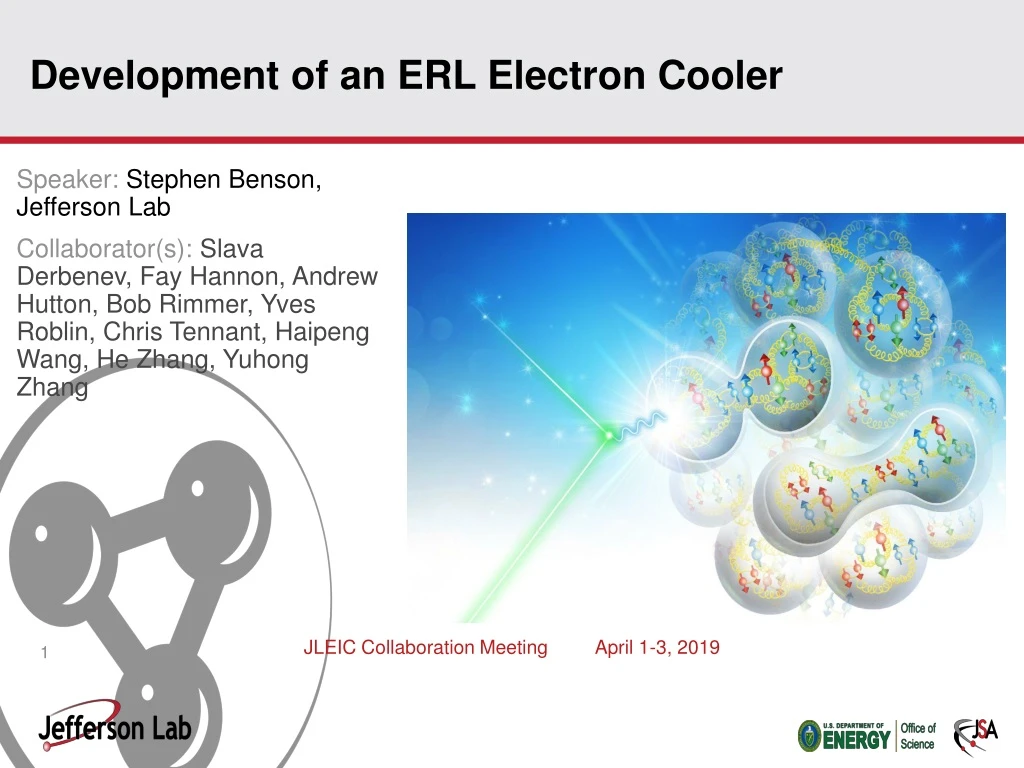 development of an erl electron cooler