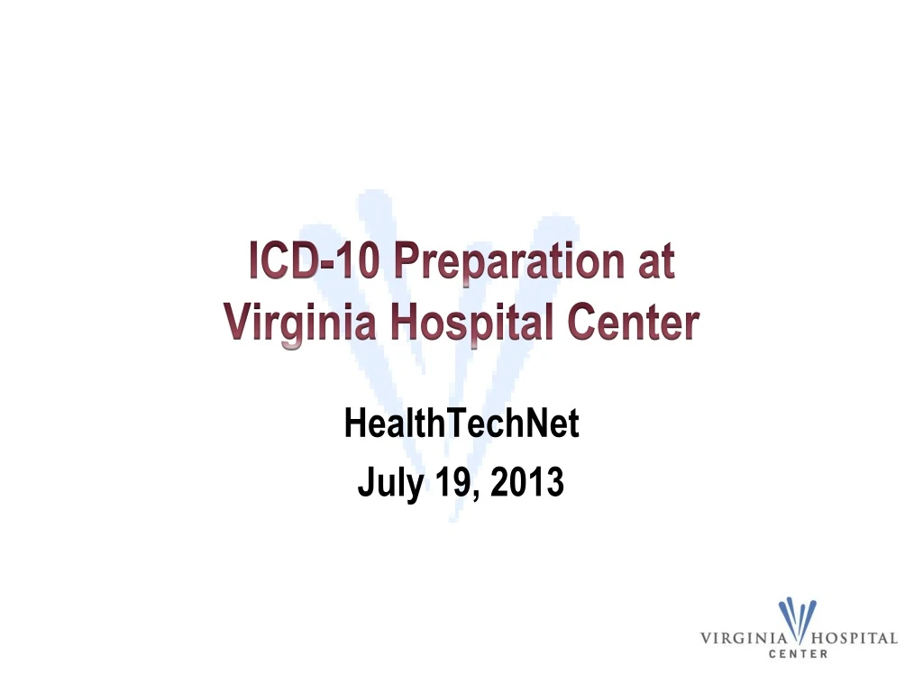 icd 10 preparation at virginia hospital center