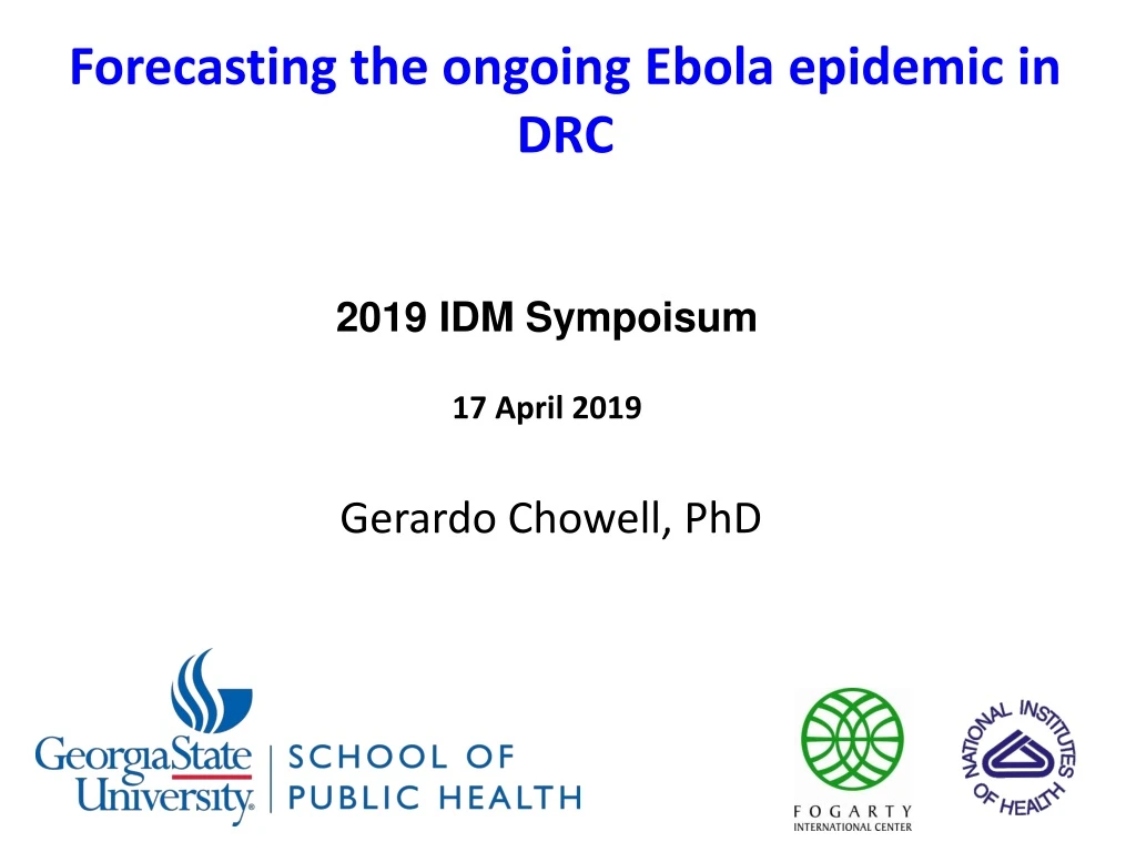forecasting the ongoing ebola epidemic in drc