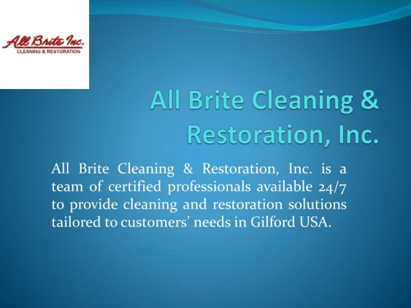 All Brite Cleaning &amp; Restoration, Inc.