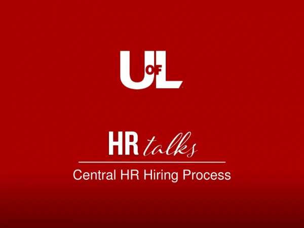 Central HR Hiring Process