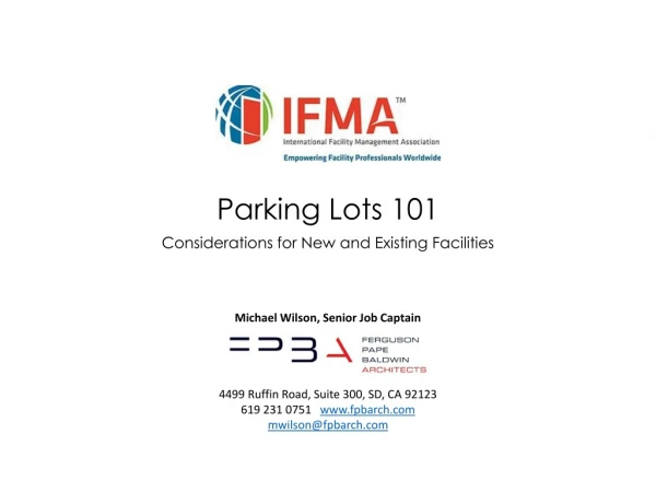 Parking Lots 101