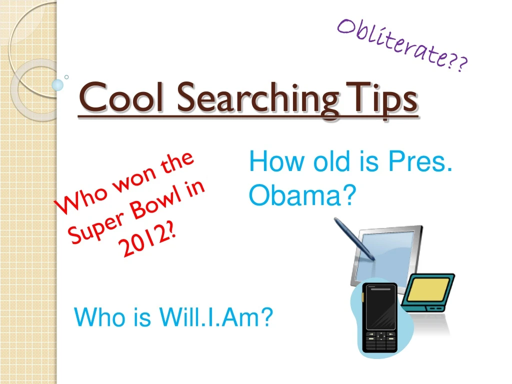 cool searching tips