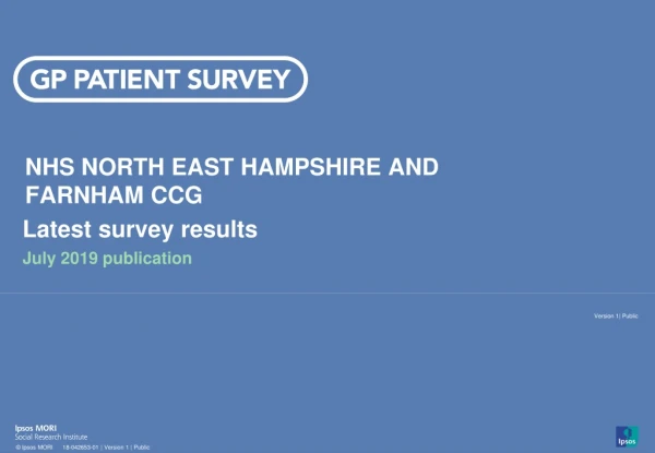 NHS NORTH EAST HAMPSHIRE AND FARNHAM CCG