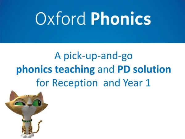 A pick-up-and-go phonics teaching and PD solution for Reception and Year 1
