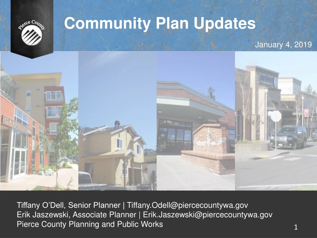 community plan updates