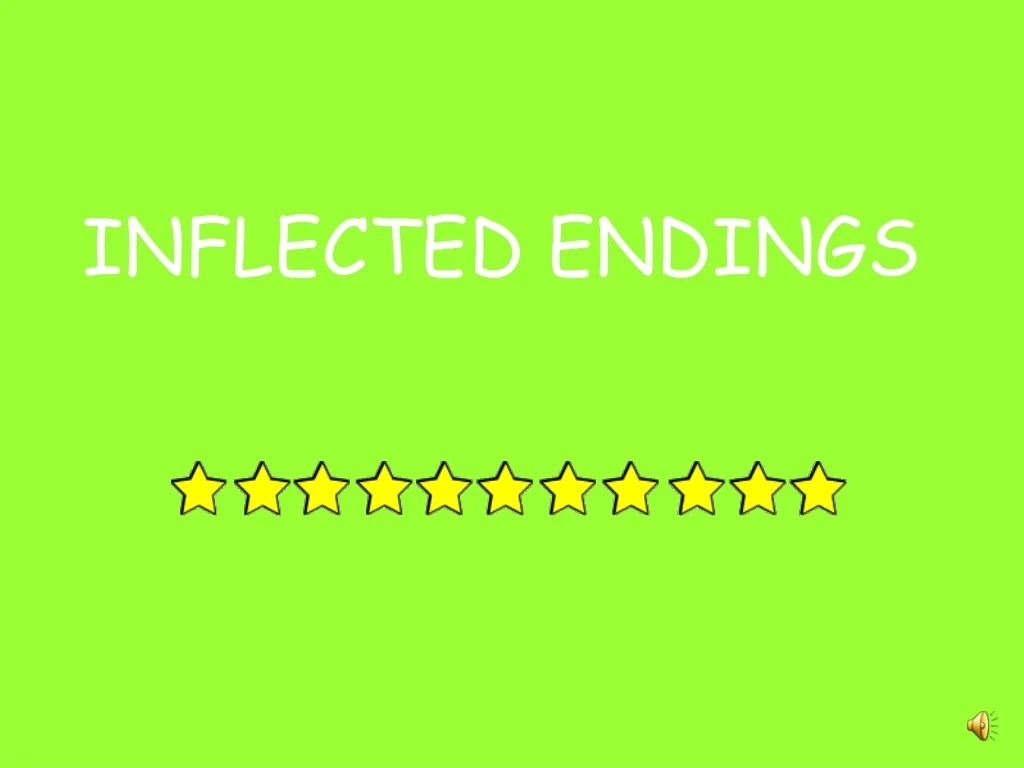 inflected endings
