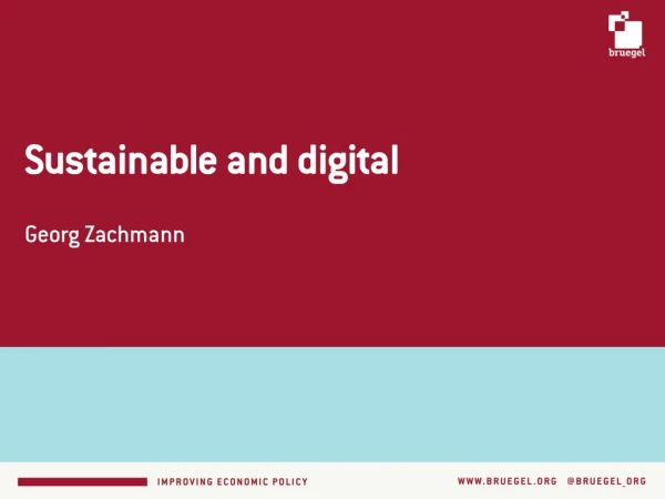 Sustainable and digital Georg Zachmann