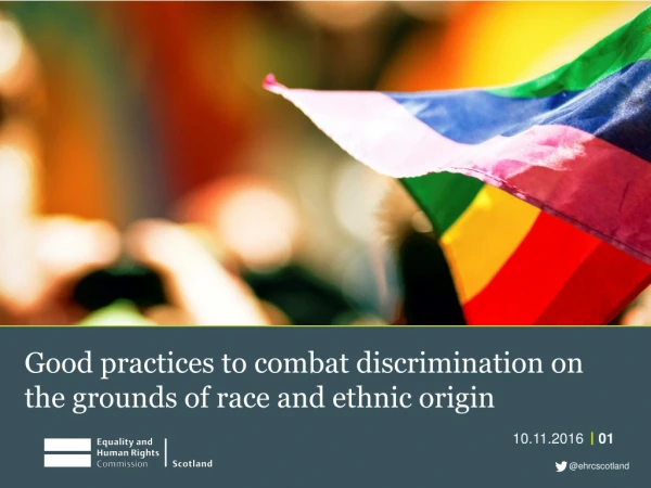 Good practices to combat discrimination on the grounds of race and ethnic origin