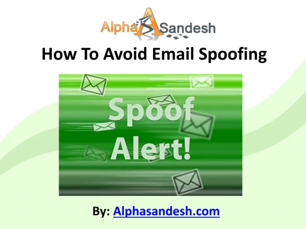 How To Avoid Email Spoofing