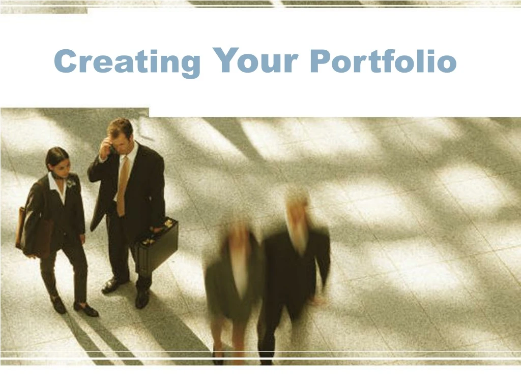 creating your portfolio