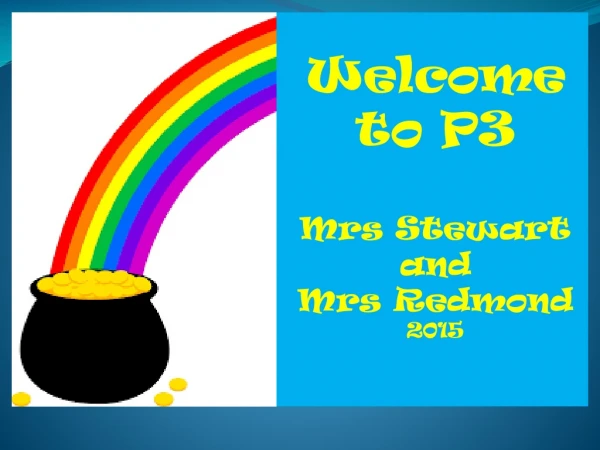 Welcome to P3 Mrs Stewart and Mrs Redmond 2015
