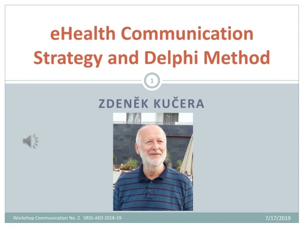 eHealth Communication Strategy and Delphi Method