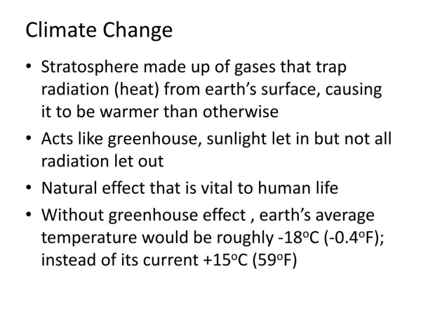 Climate Change